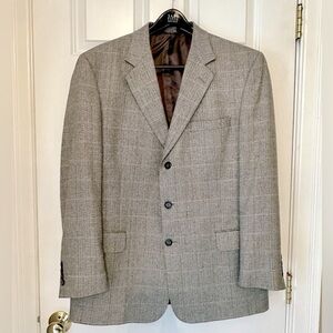 Jos A Bank Men’s Windowpane Wool Sport Coat
